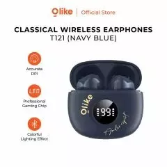 OLIKE TWS Classical Wireless earphone LED indicator T121 Original - NAVY BLUE
