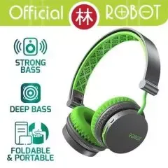 ROBOT SPIRIT H10 WIRELESS HEADSET PORTABLE & FOLDABLE BLUETOOTH 5.0 ORIGINAL - Green