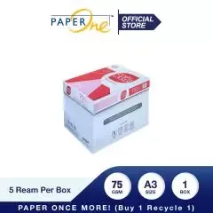 PaperOne Copy & Laser  Kertas A3 75gr Copier 1 Box (2500 lembar) Kertas HVS