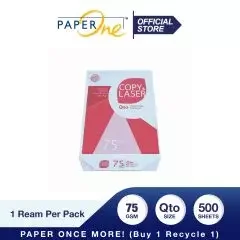 PaperOne Copy & Laser Kertas Q4 75gr Copier 1 Rim (500 lembar) Kertas HVS