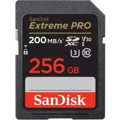 SanDisk Extreme Pro SDXC 200MBps - 256GB