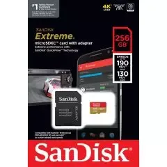 SanDisk Extreme microSD 190MBps - 256GB