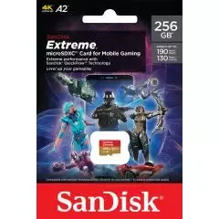SanDisk Extreme microSD Mobile Gaming 190MBps - 256GB