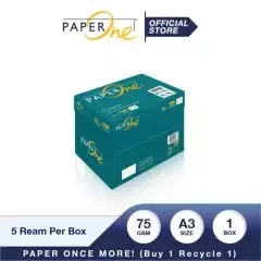 PaperOne A3 75 gram Kertas HVS 1 Box isi 5 Ream