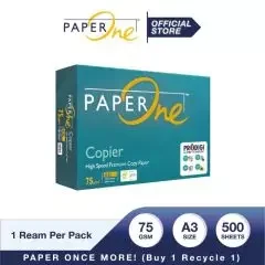 PaperOne A3 75 gram Kertas HVS 1 Ream (500 lembar)