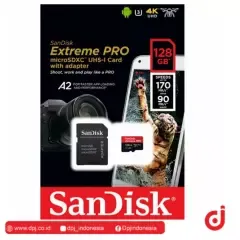 SANDISK MicroSD EXTREME PRO A2 4K 170Mps 128GB
