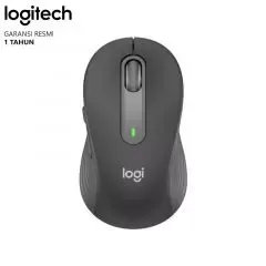 Logitech M650 Signature Mouse Bluetooth Wireless Silent - Hitam
