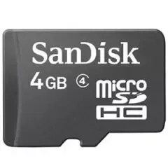 SanDisk microSDHC Memory Cards Class 4 4GB - SDSDQM-004G-B35