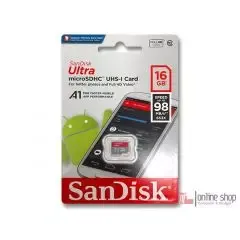 SanDisk Ultra MicroSDHC UHS-I A1 16GB Class 10 Kartu Memori MMC Original