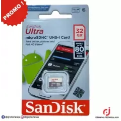 SanDisk MicroSDHC UHS-I 32GB SanDisk Kartu Memori MMC Ultra Class 10 Original