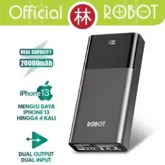 ROBOT RT22 PowerBank 20000mah Dual Port Input & Output Led Display