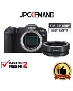 Canon EOS RP Body Only with Mount Adapter EF - EOS R Mirrorless Digital Camera GARANSI RESMI