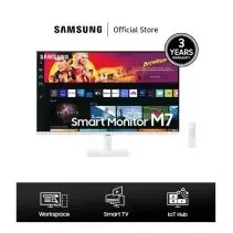 SAMSUNG Smart Monitor M7 32" M701B White 4K HDR USB-C Speaker TV HDMI