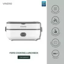 Vinero Fers Cooking Lunch Box 2 Liners Food Grade Portable Warmer - Putih
