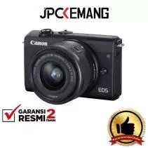 Canon EOS M200 Kit 15-45mm Black GARANSI RESMI