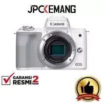 Canon EOS M50 Mark II Body Only White GARANSI RESMI