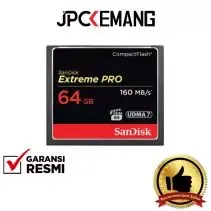 SanDisk CF 64GB Extreme Pro UDMA 7 (160MBs/150MBs) GARANSI RESMI